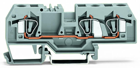 BORNA DE PASO 3 CONDUCTORES, C.MAX. 41A, SECCION 6MM2, 24-10AWG (WAG100771 / 282-681)