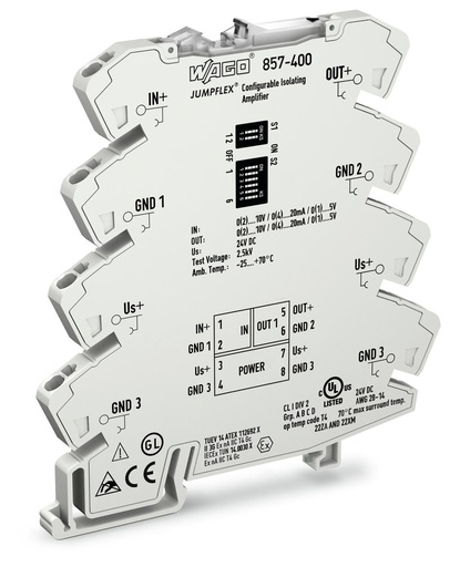 [WAG100674] AMPLIFICADOR AISLADOR; CONFIGURABLE; AJUSTE CERO/GAMA DE MEDICION (WAG100674 / 857-400)