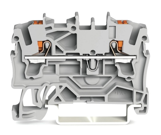 [WAG101027] BORNA DE PASO 2 CONDUCTORES; C-TECLA;PARA APLICACIONES EX E II,C.MAX 22A,SECCION 2.5MM2, 18-12AWG (WAG101027 / 2202-1201)