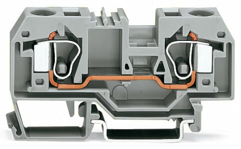 BORNA DE PASO 2 CONDUCTORES, C.MAX. 57A, SECCION 10MM2, 24-8AWG (WAG100393 / 284-901)